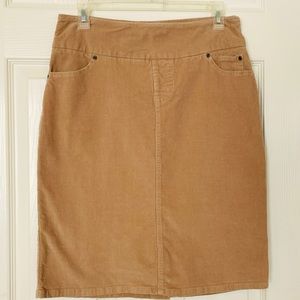 Versatile Women’s Tan Corduroy Skirt Sz 6T